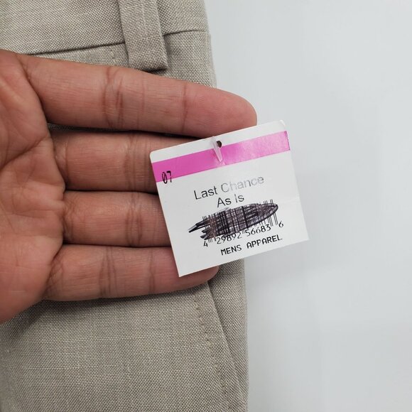 Ted Baker Raw Hem Jerome Pants Men Size 40 Regular NWT Wool Silk Linen Blend - Picture 6 of 15